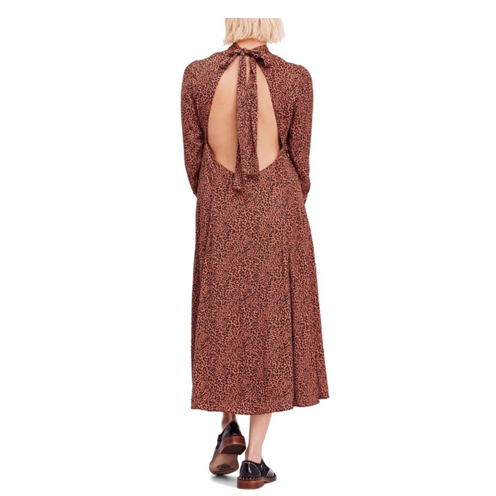 Free People Cheetah Midi dress - Picture 2 of 3